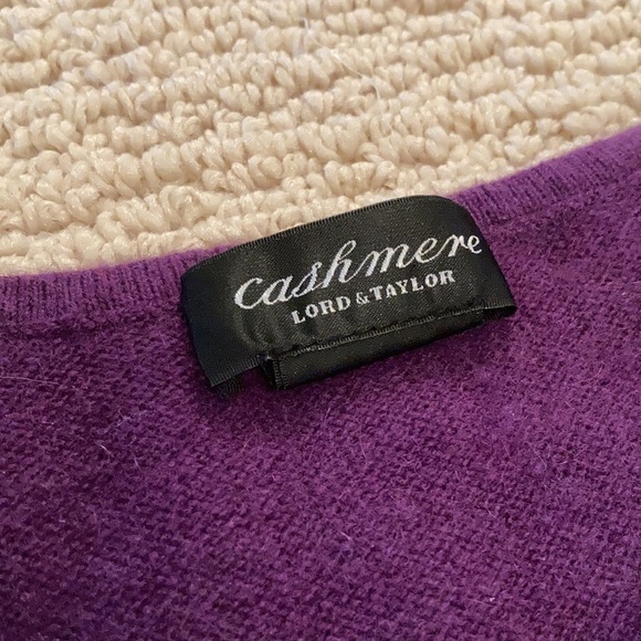Purple Cashmere Top - Picture 2 of 3